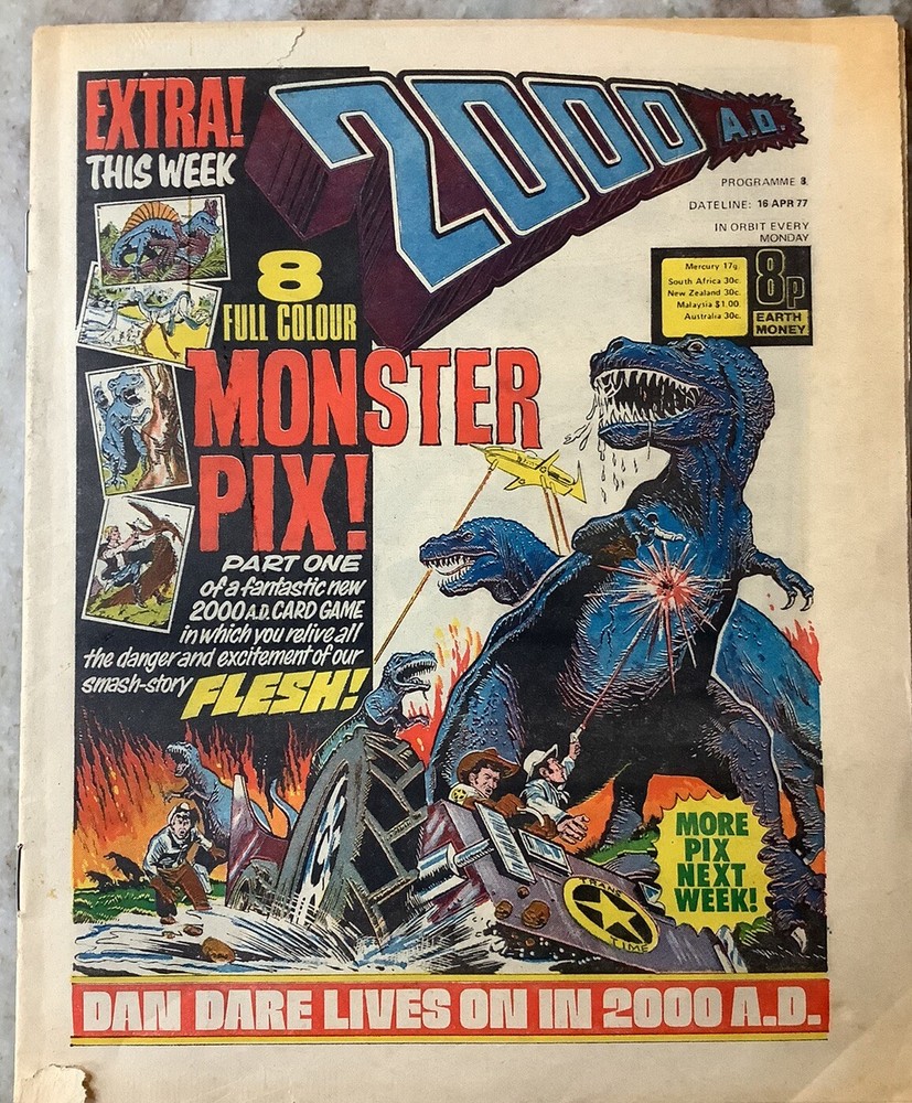 2000 A.D. Program 8 UK 1977 Comic Magazine