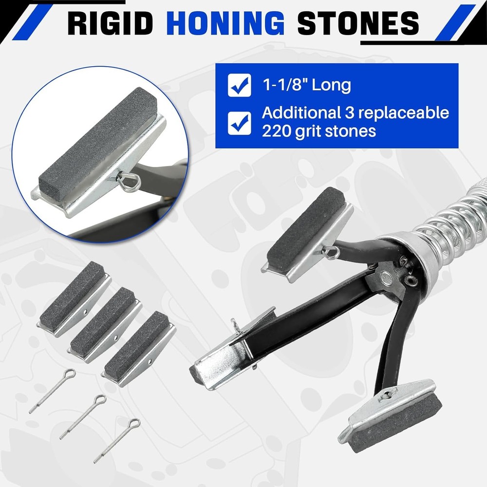 Engine Cylinder Hone Tool Adjustable 2 Pcs