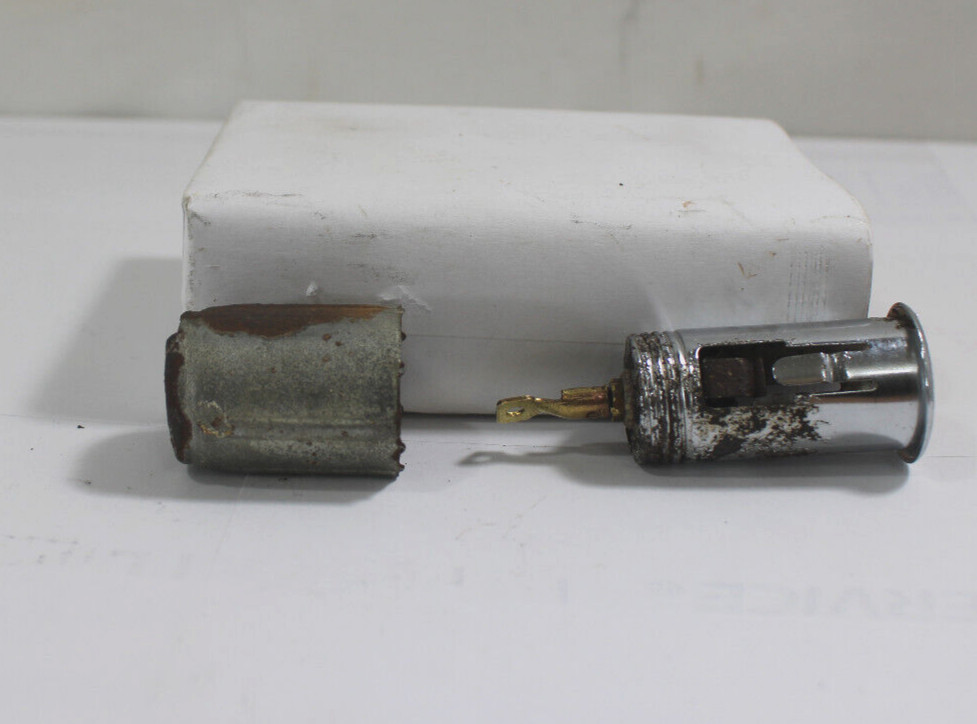 1955 DODGE CORONET CIGARETTE CHROME LIGHTER ASSEMBLY KNOB & BEZEL