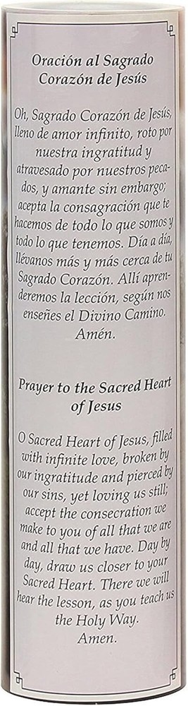 Jesus Flameless LED Devotional Prayer Candle with Automatic Timer Unique Decor