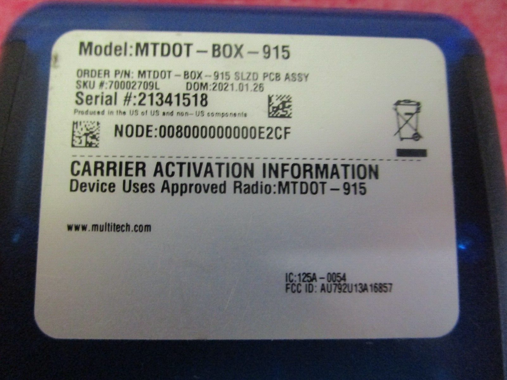 Multitech MTDOT-BOX-915