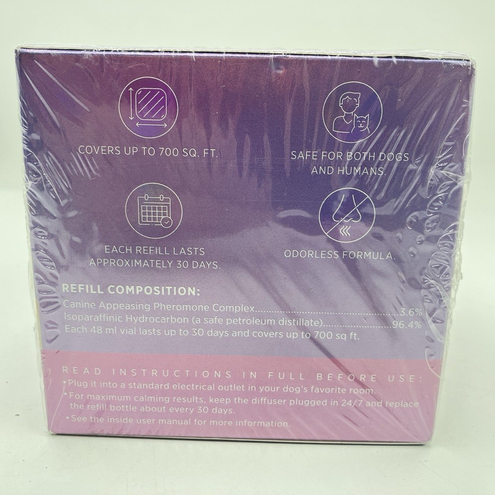 Dog Calming Pheromone Diffuser Refills 4 Pack TopSum New Sealed