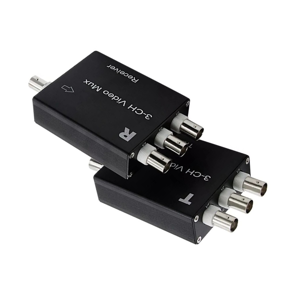 Analog Camera Receiver&Transmitter 3CH Video Multiplexer Plug and Play
