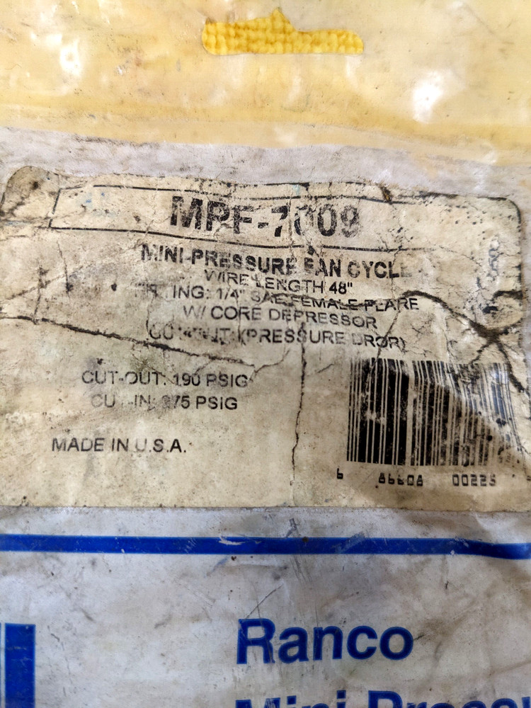 RANCO MINI PRESSURE CONTROL MPF-7009