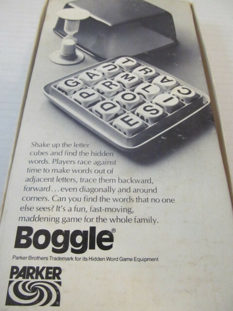 Parker Brothers Boggle Word Game 1976, Complete