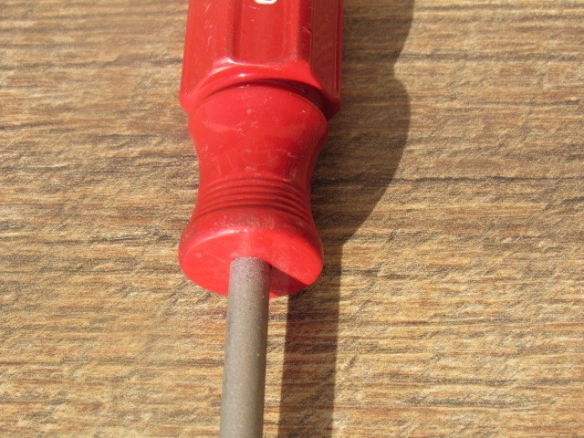 CRAFTSMAN 41053 J WF RED HANDLE #2 PHILLIPS STD HANDLE SCREWDRIVER NICE USED