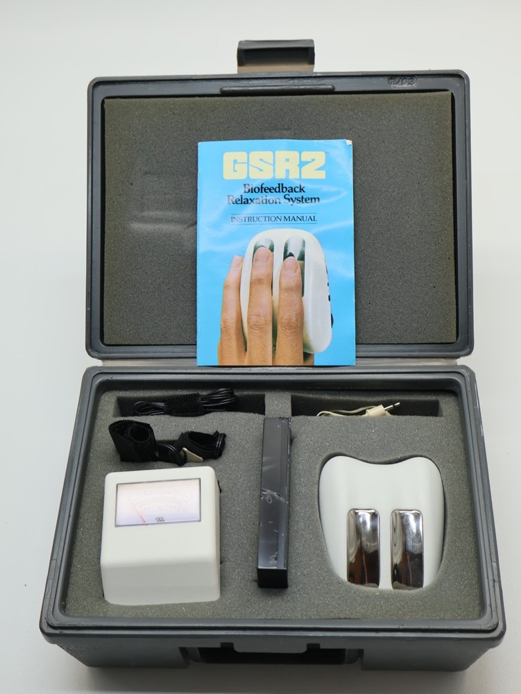 GSR Temp 2 Biofeedback Relaxation System With Plastic Case, GREAT CONDITION