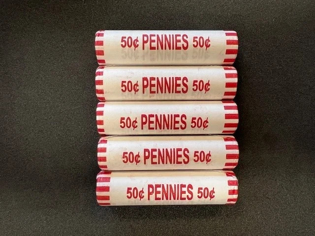 2025 D Lincoln Cent 5 Rolls Ready to Ship