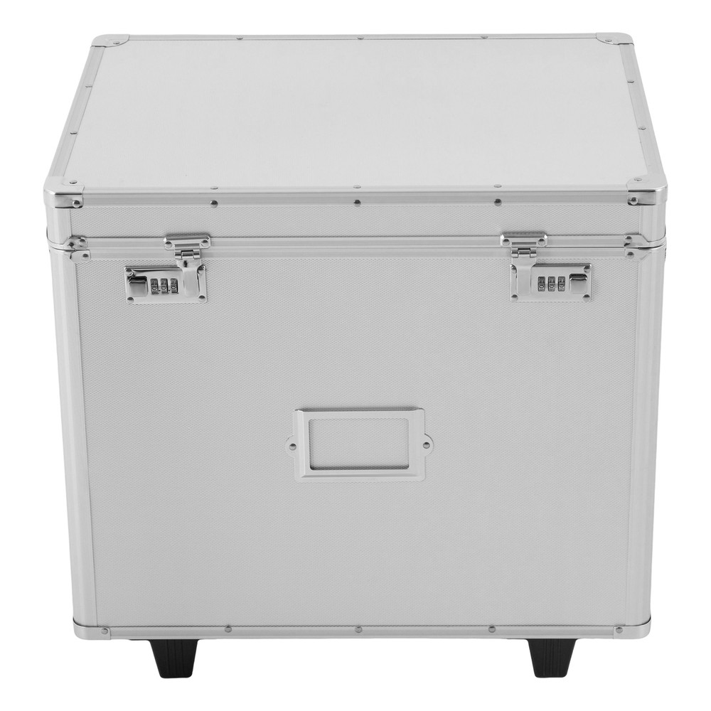 Waterproof Document Box Locking Mobile File Storage Organizer Aluminum Alloy