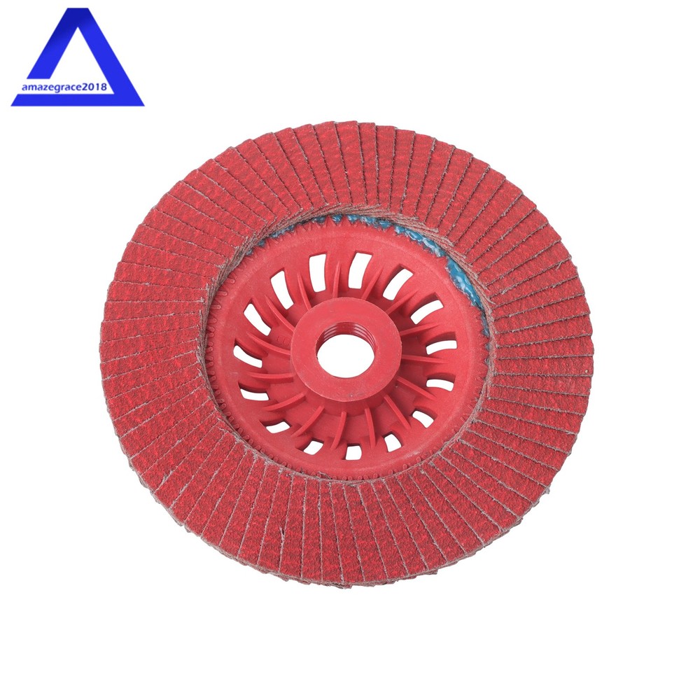 10Pack 4-1/2"×7/8'' with 4 different Grits T27 Ceramic Grain Flap Sanding Discs