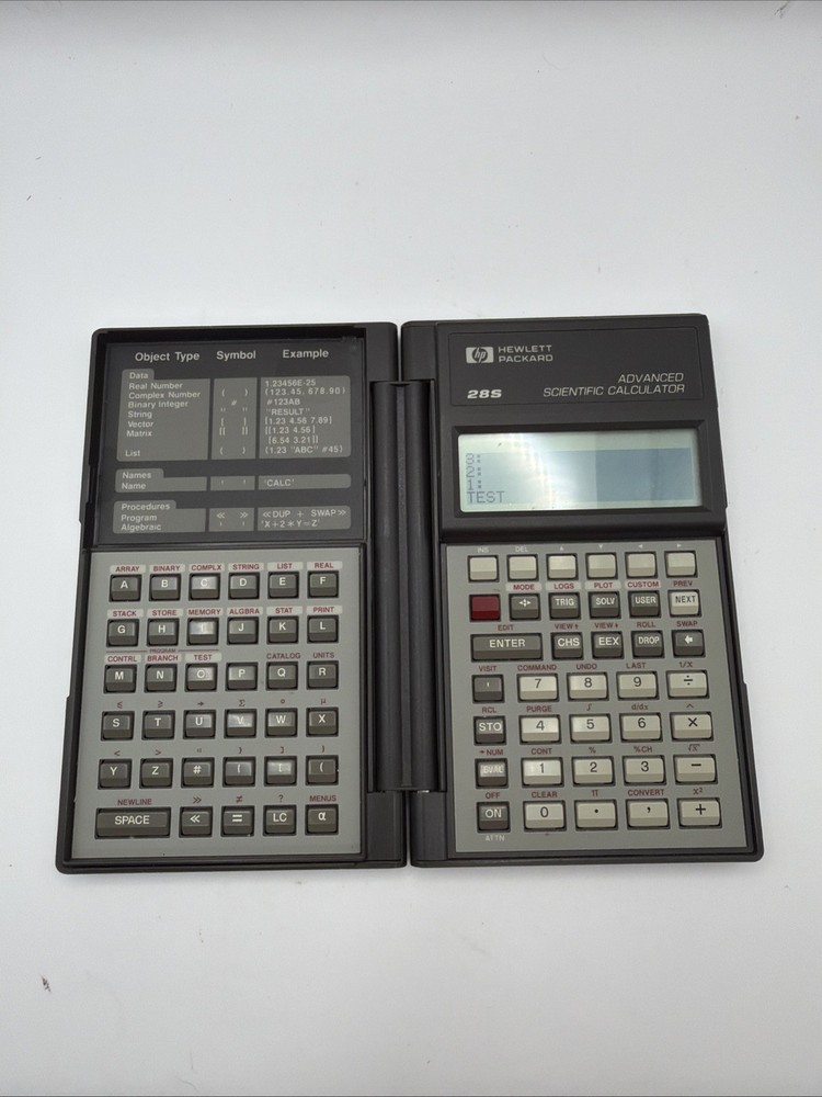 HP-28S Hewlett-Packard Advanced Scientific Calculator Tested Works