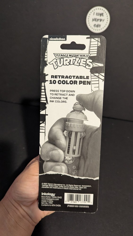 TMNT Michelangelo Retractable Pen