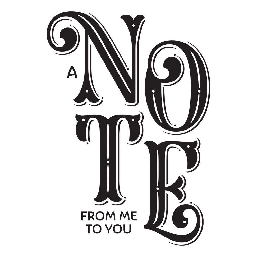 Spellbinders Press Plate - A Note From Me to You, BP-040