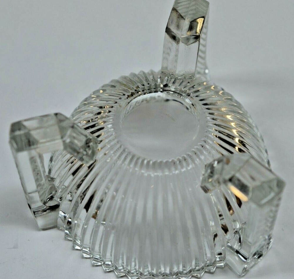 CRYSTAL CUT THREE BUTT ASHTRAY