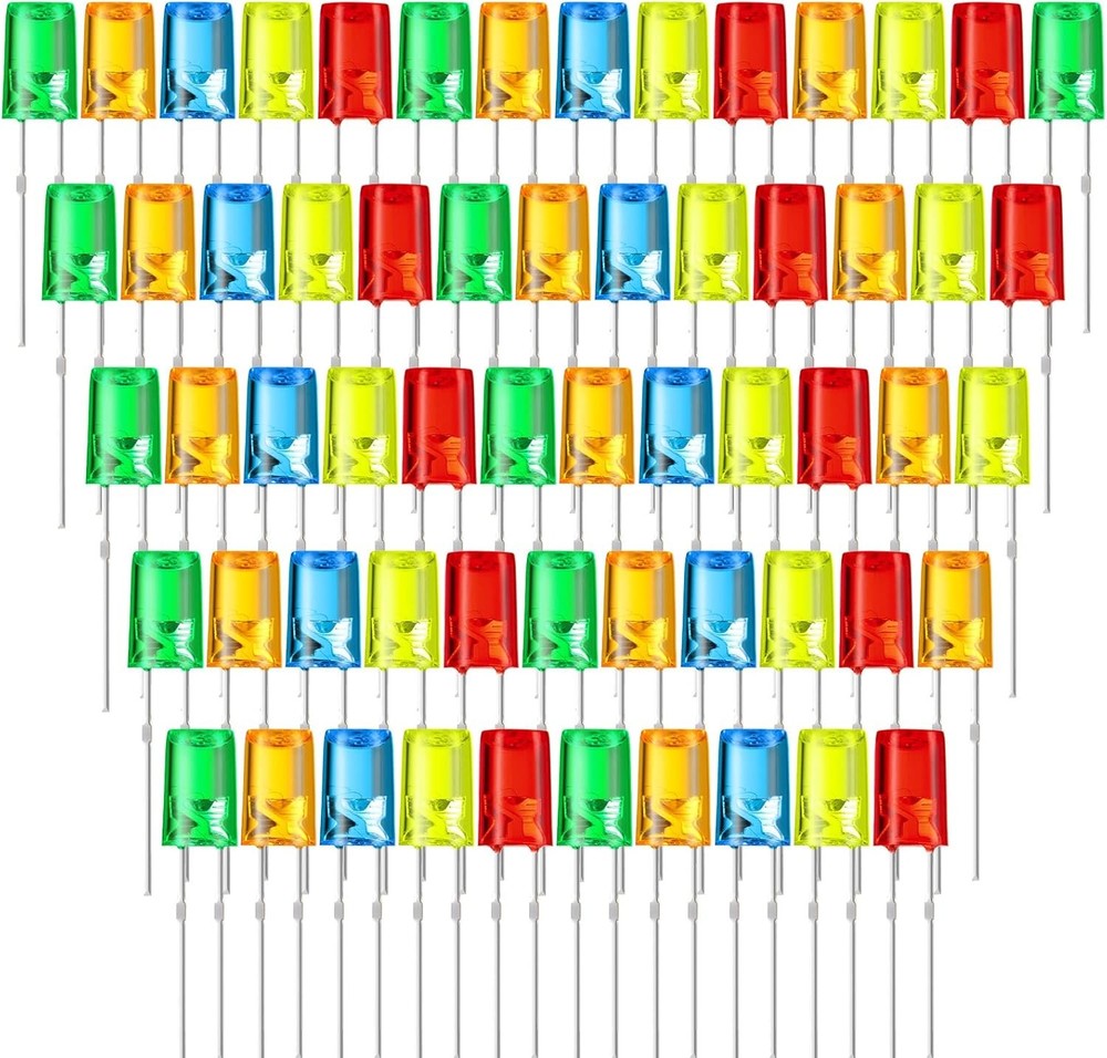 Mudder 60 Pcs Valentine's Day LED 5mm Outdoor String Light Mini Replacement Bulb