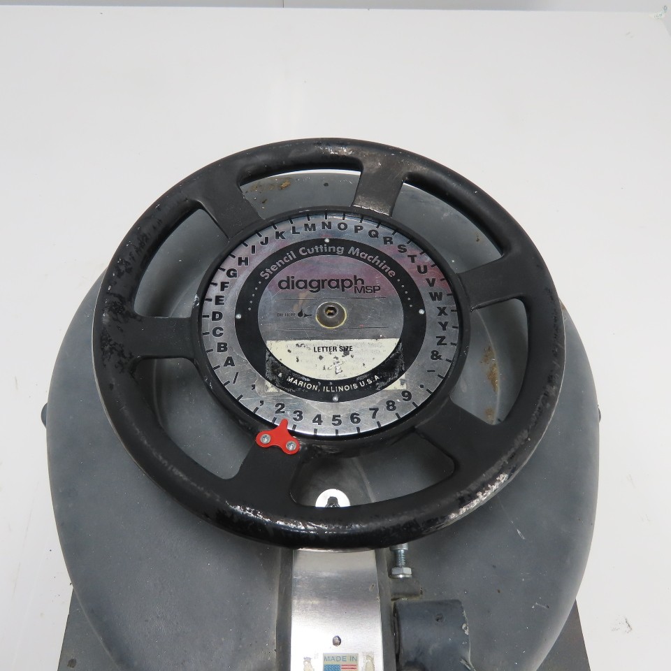MSP 1/2" Diagraph Stencil Cutting Machine