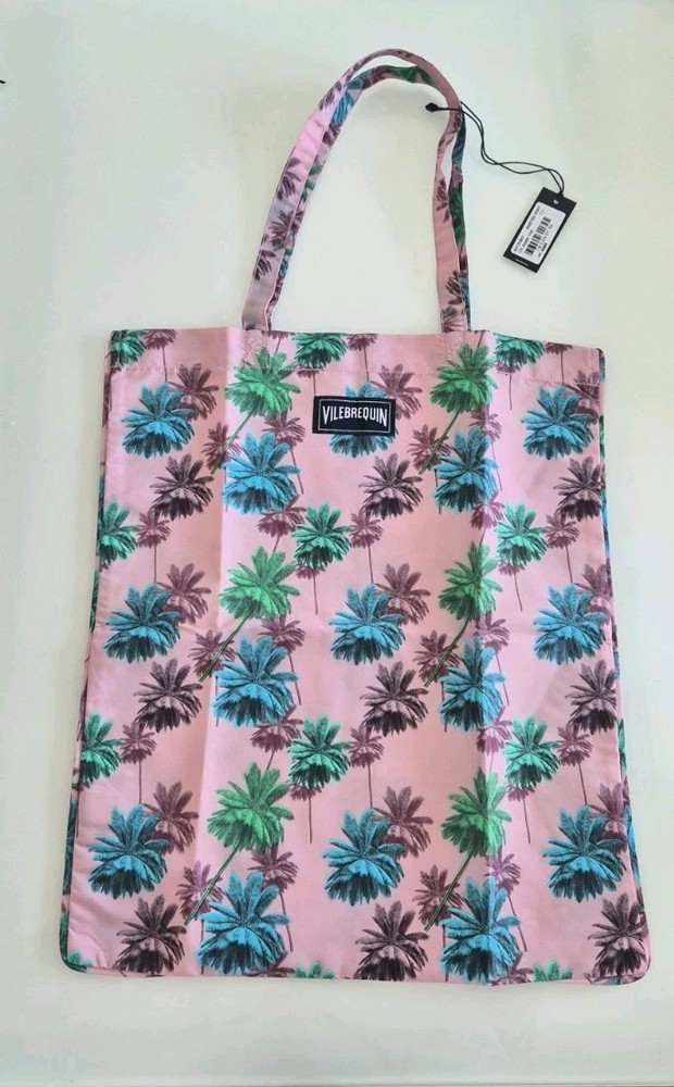 NWT 100% Authentic Vilebrequin Beach Foldable Tote Bag - Special Edition Rose