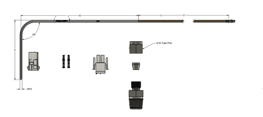 Pitco B6700609-CL B6700604-CL Temperature Probe Service Kit, SG Replacement