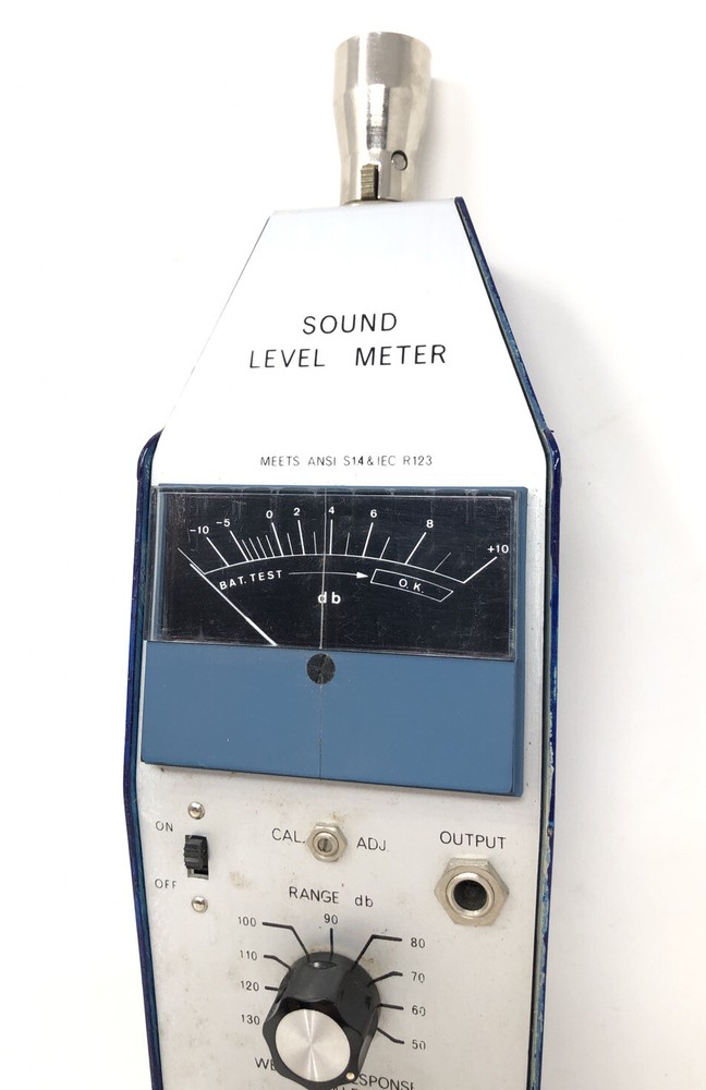 Rare Bausch & Lomb Sound Level Meter Condenser Mic Attachment Tested Working 377
