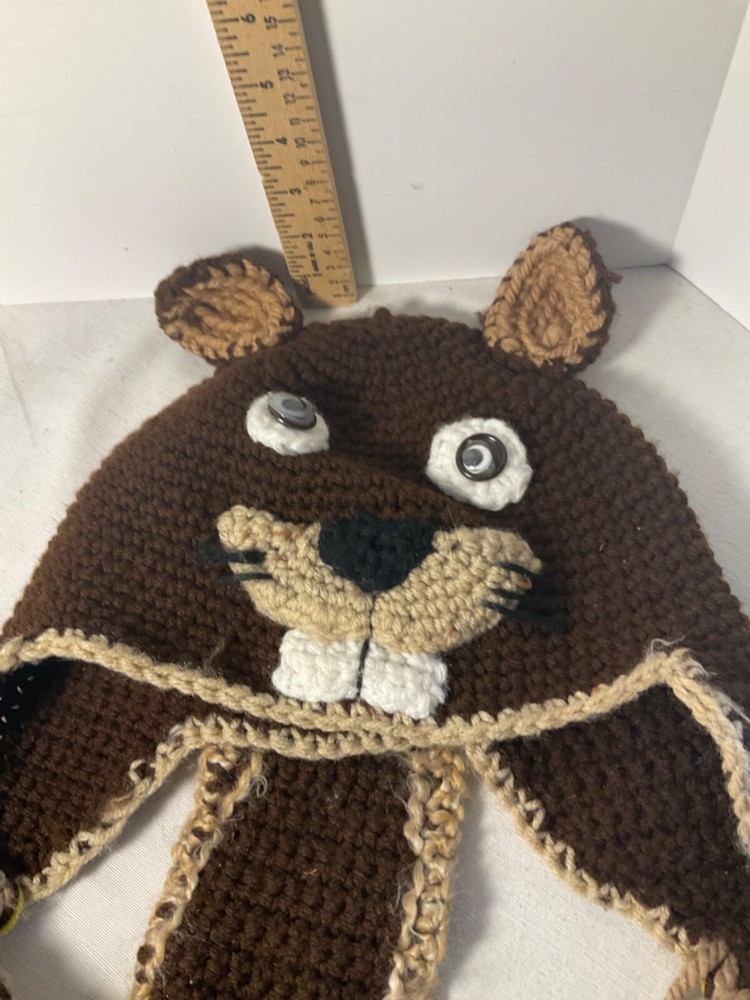 Handmade beaver shape/design wool hat