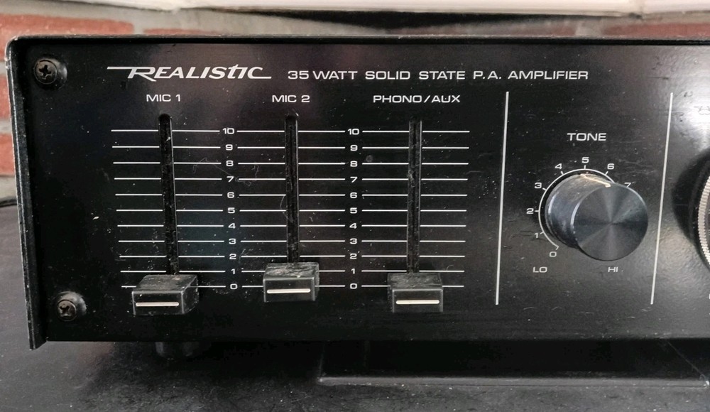 Realistic MPA-90 PA Amplifier Good Condition Working #1