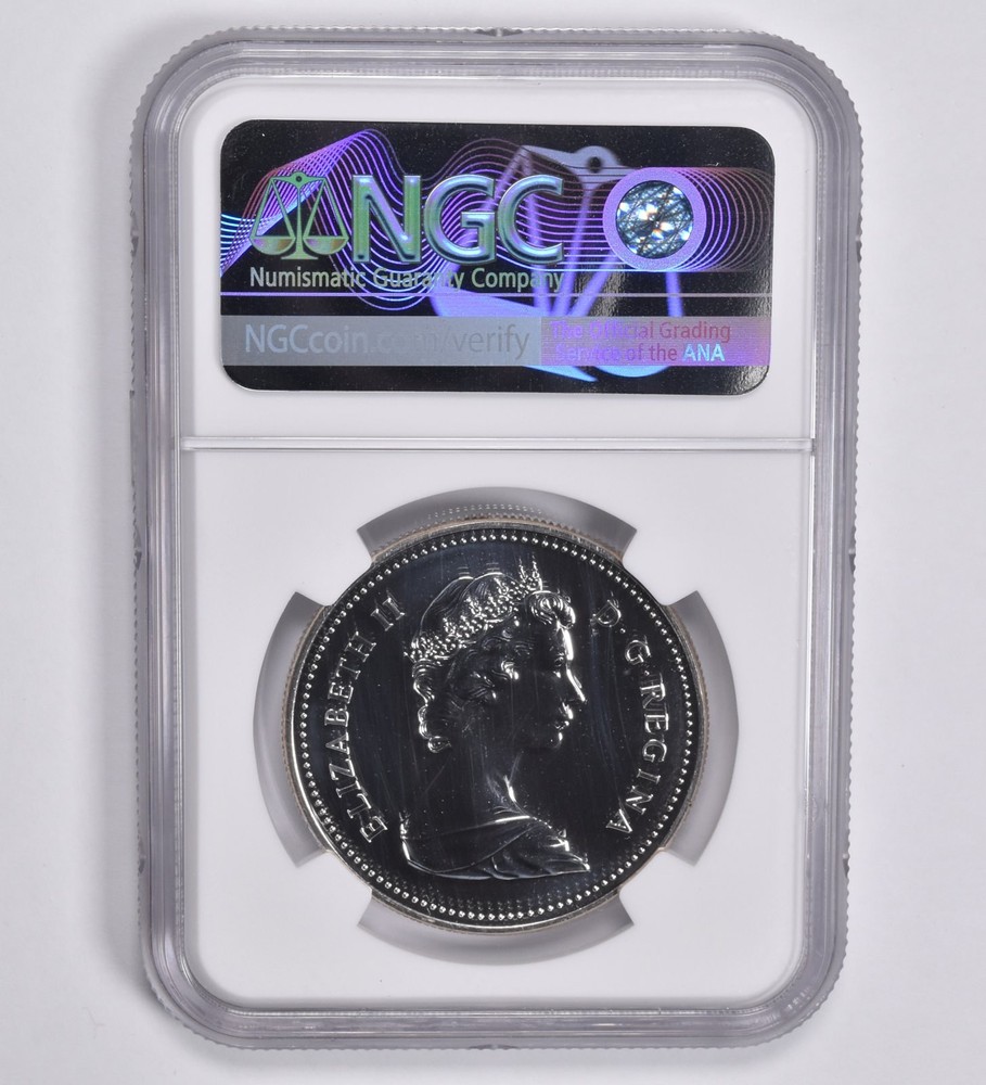 1982 Canada $1 Silver Dollar Regina Centenn. SP69 NGC Canada Label