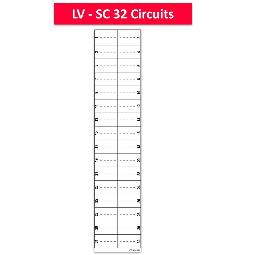 LV Square D /Schneider Circuit Breaker Directory Panel Replacement Label LSDL