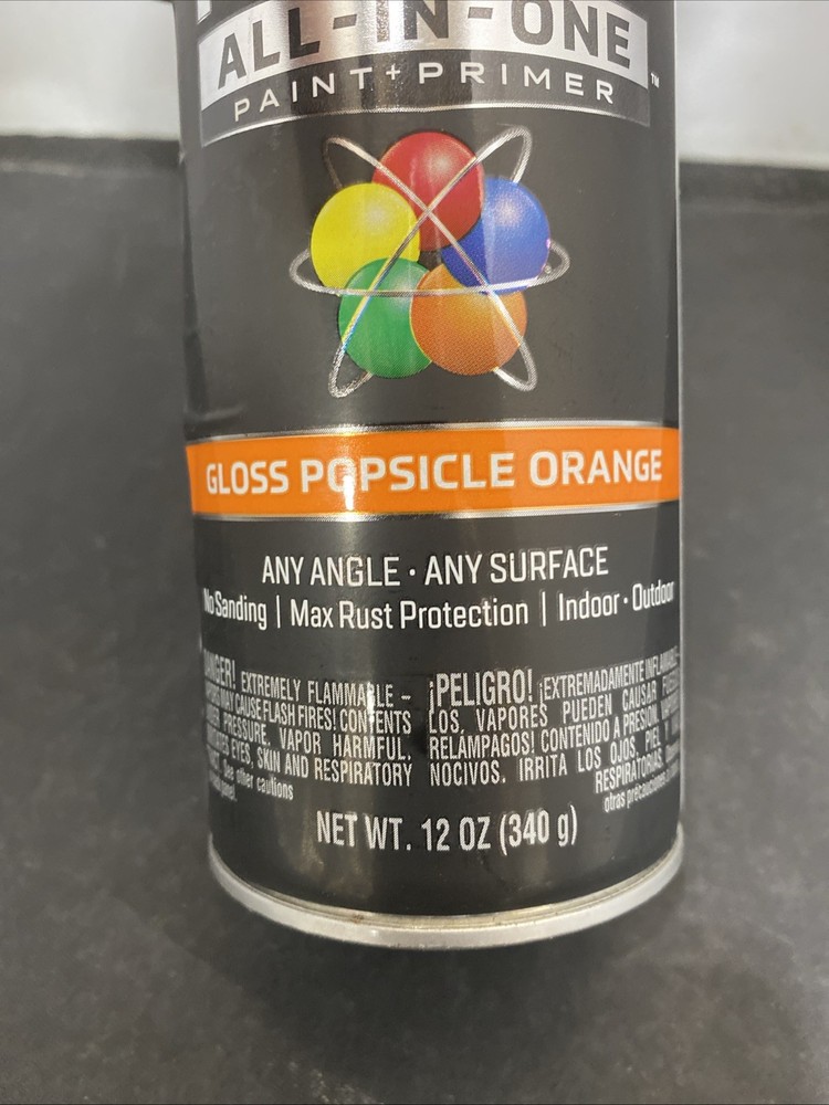 Krylon K02718007 Rust Preventative Spray Paint, Popsicle Orange, Gloss,