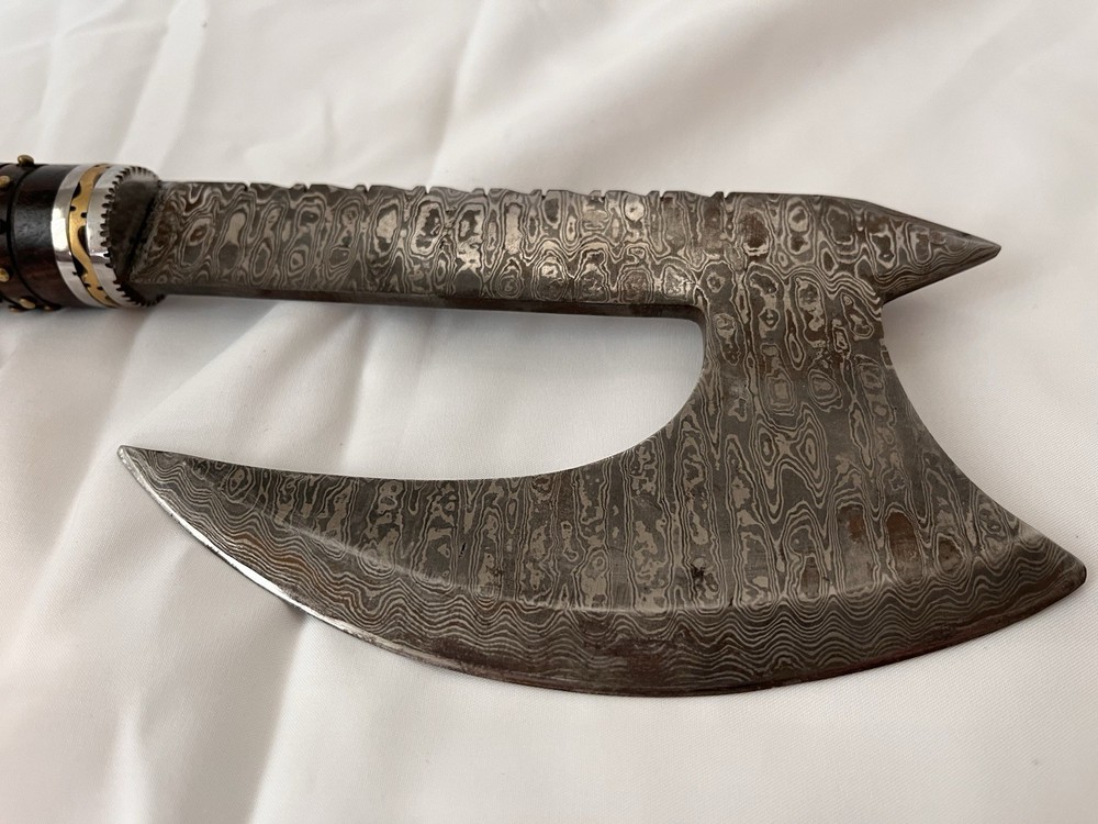 Custom Handmade Damascus Axe