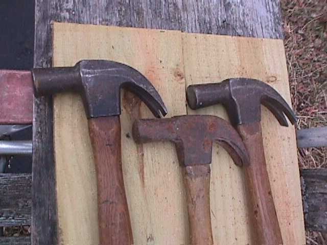 VINTAGE CLAW HAMMER LOT