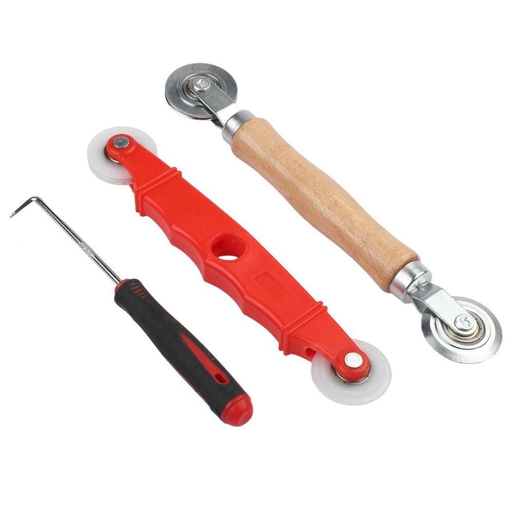 Window Screen Installation Kit 3pcs Multi Use Roller Tool for Mesh Replacement