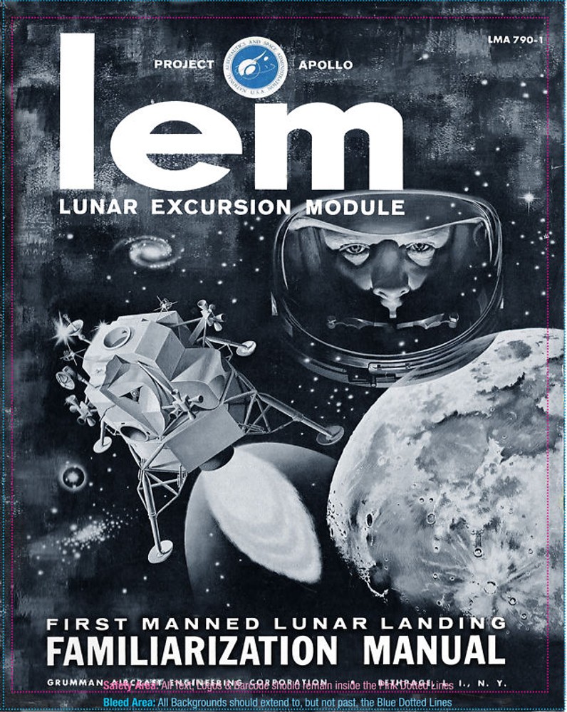 NASA APOLLO LUNAR MODULE LEM MANUAL BOOK  Apollo Moon Program
