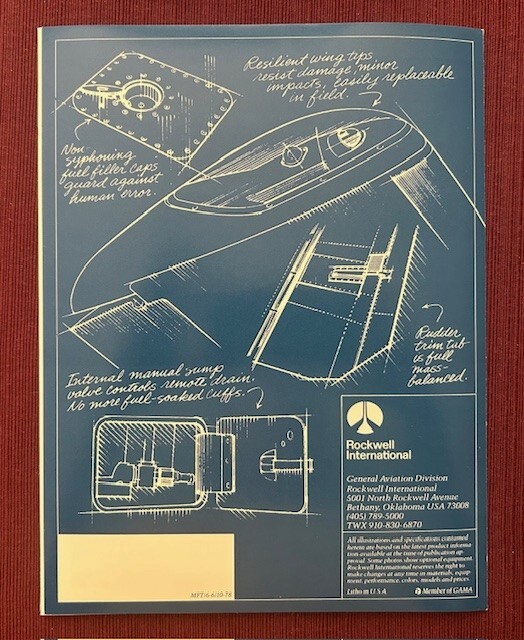 Rockwell Commander 690B 1978 Brochure