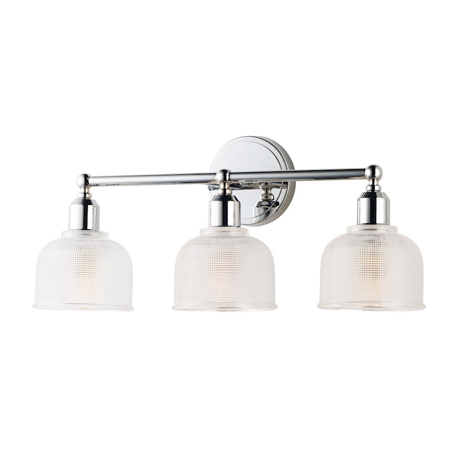 Maxim Lighting Hollow 3-Light Bath Vanity, Polished Chrome - 11323CLPC