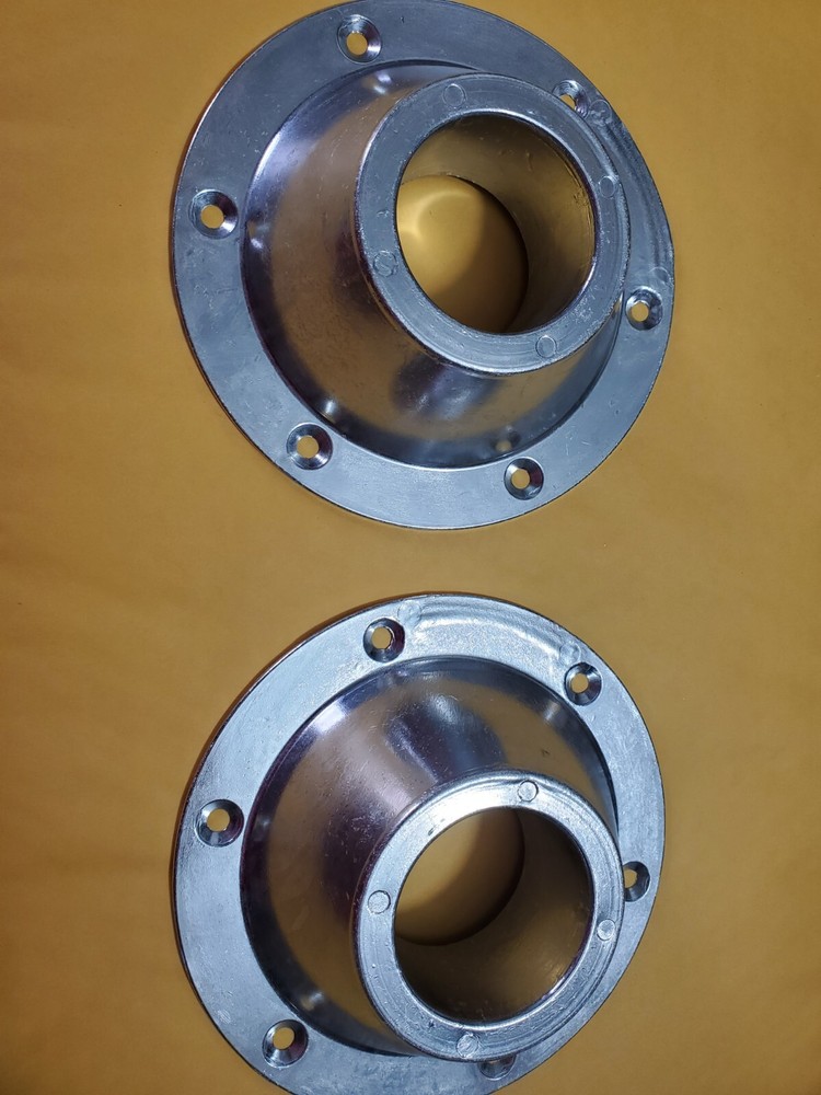 2 pack RV SILVER METAL PEDESTAL TABLE LEG 29.5" w/ 2 bases