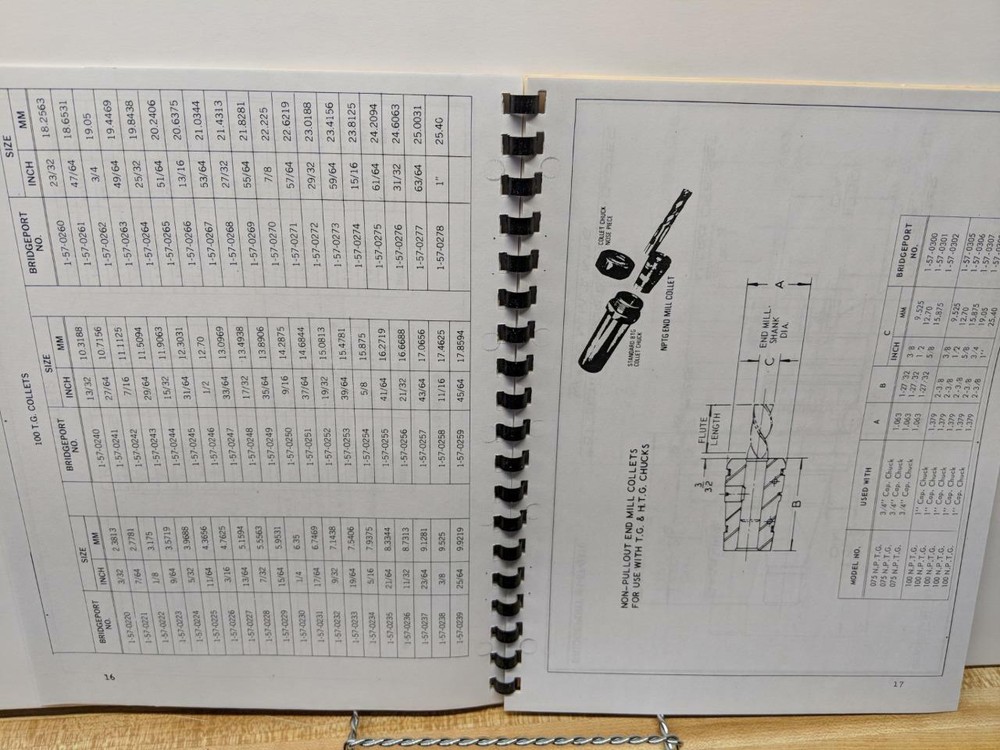 Bridgeport J & 2J Head Tooling & Accessories Manual