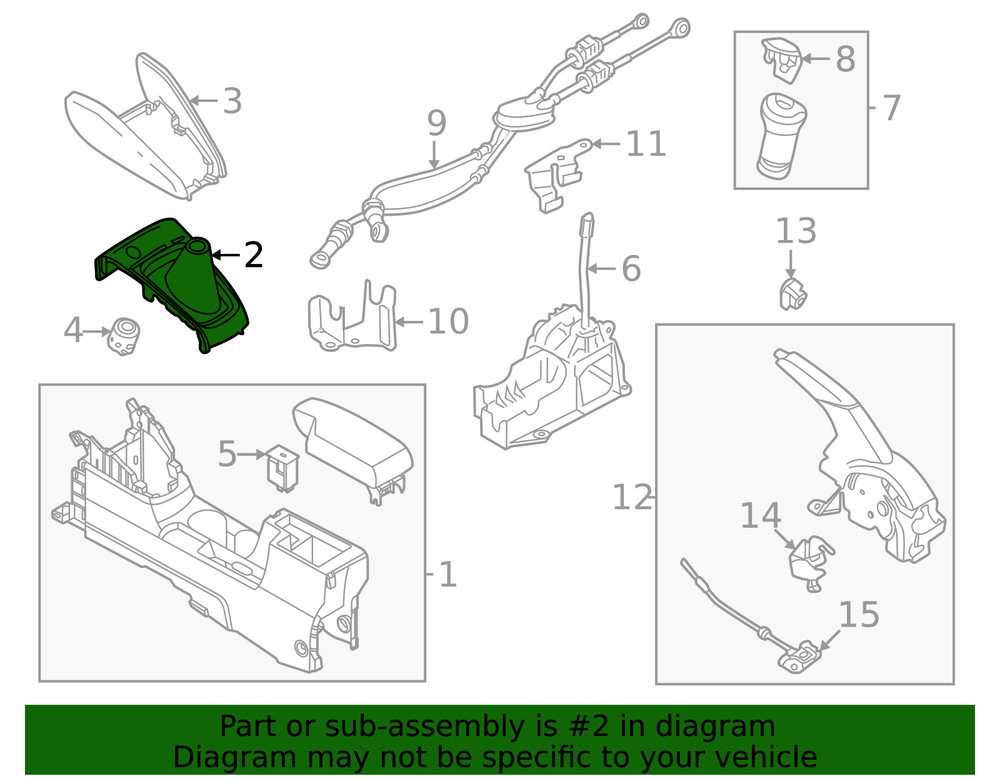 Genuine Nissan Shift Boot 96935-5EF2B