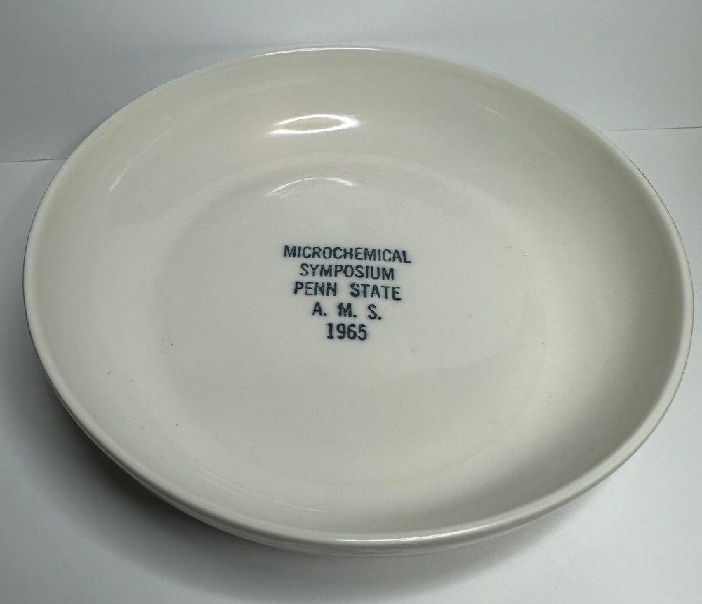 1965 Microchemical Symposium Penn State A.M.S. Ceramic Bowl