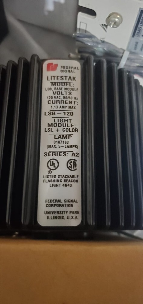 Federal Signal Litestak Base LSB-120 120VAC