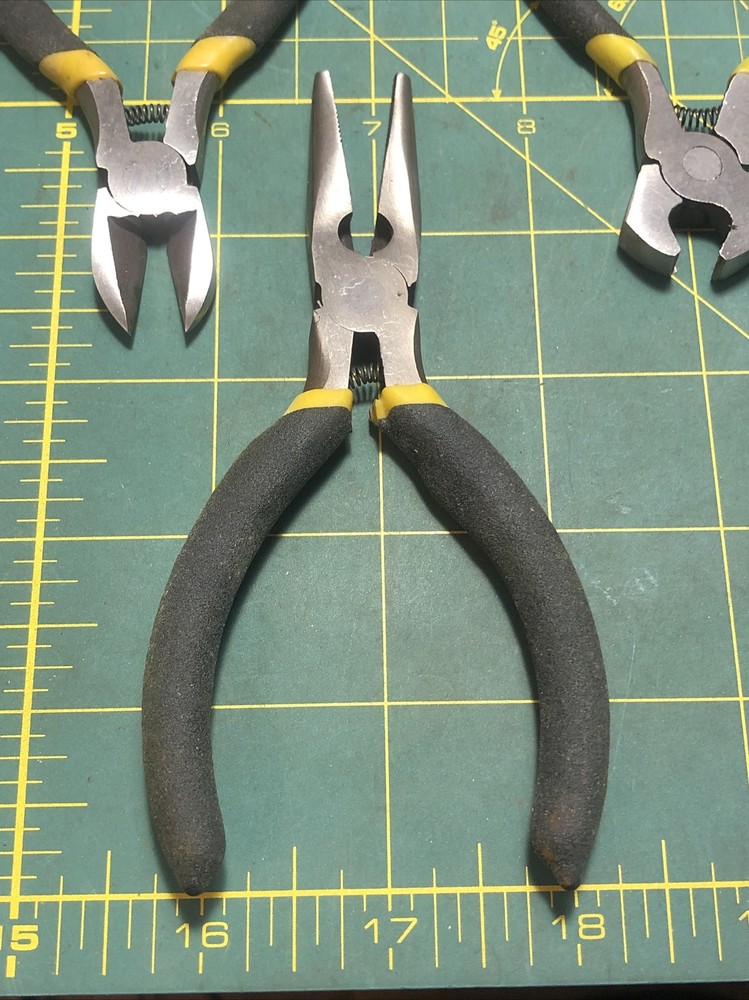 Vintage 4 Piece Pliers Cutters Tool Set 9JD Spring Tools