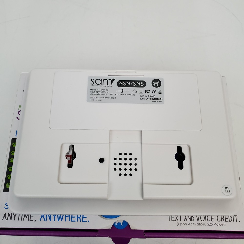 SAM C5 Self Activated Wireless Security System