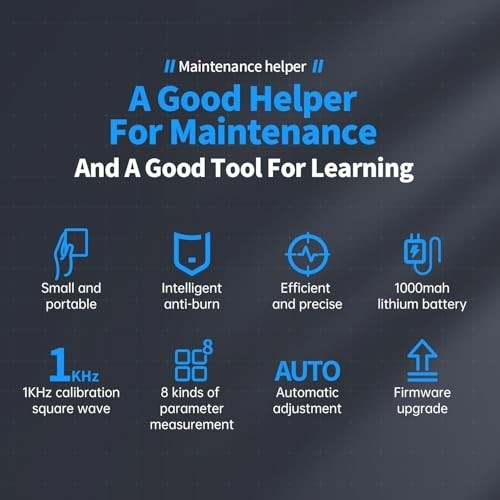 Portable 2.8" TFT Digital Oscilloscope Kit - 200KHz Bandwidth, 2.5MS/s Sampling