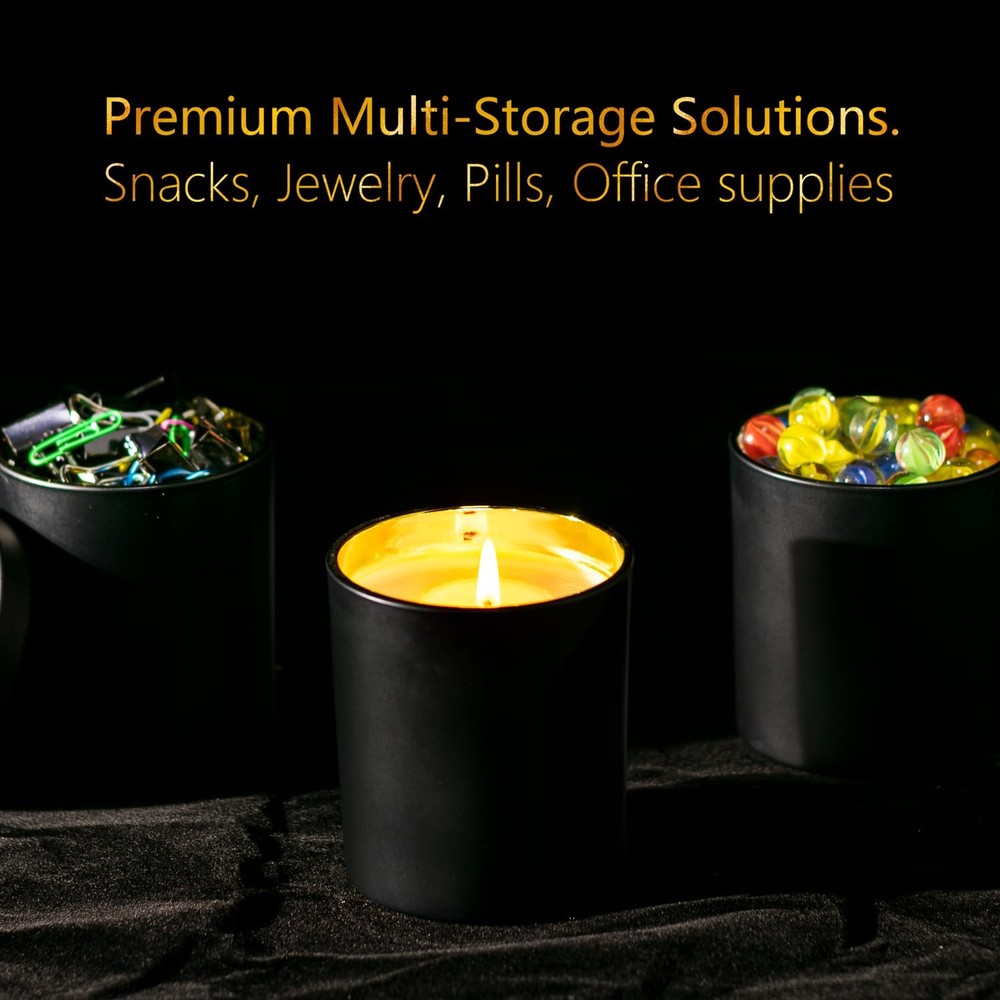 Bulk ​Candle Jars for Candle Making, Luxury Container with Electroplated Inte...