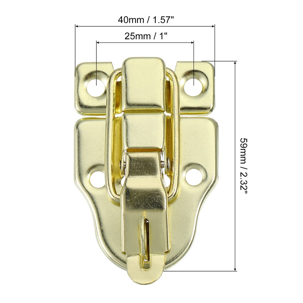 6Pcs Billed Toggle Hasp Latch with Padlock Hole