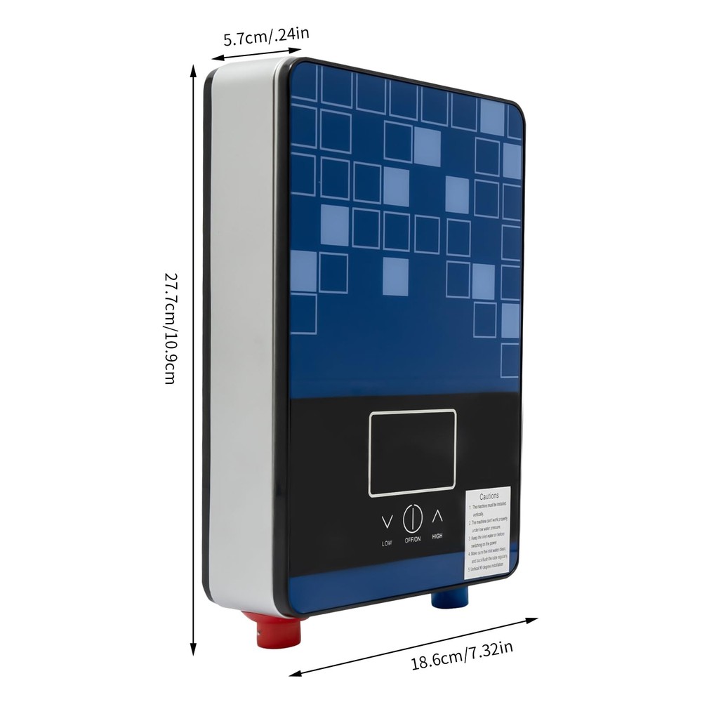 4500W 110V Electric Water Heater Tankless, 30-55℃/86-131°F Adjustable Instant...