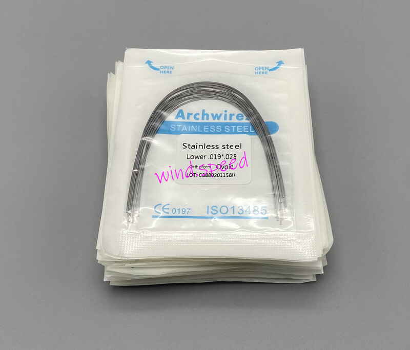 10pack Dental Ortho Arch Wire Super Elastic Niti/SS Round Rectangular Ovoid Form