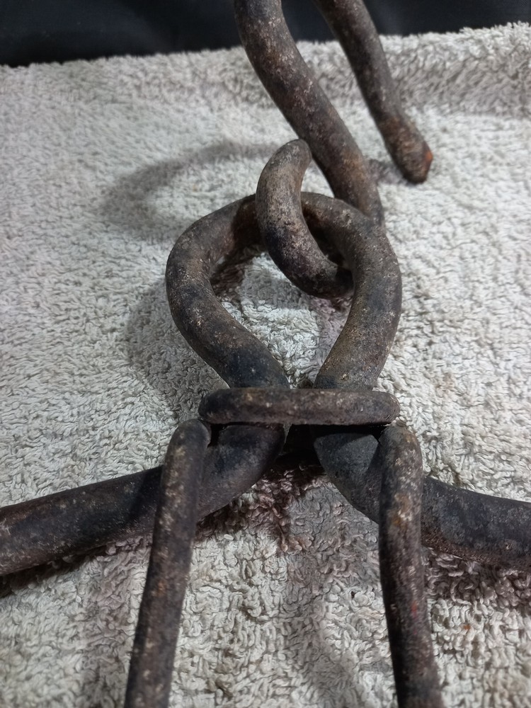 Antique Fireplace Trammel Hand Forged