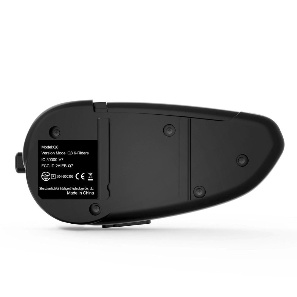 Motorcycle Bluetooth Mesh Intercom Headset 1000M 6 Rider Waterproof Black