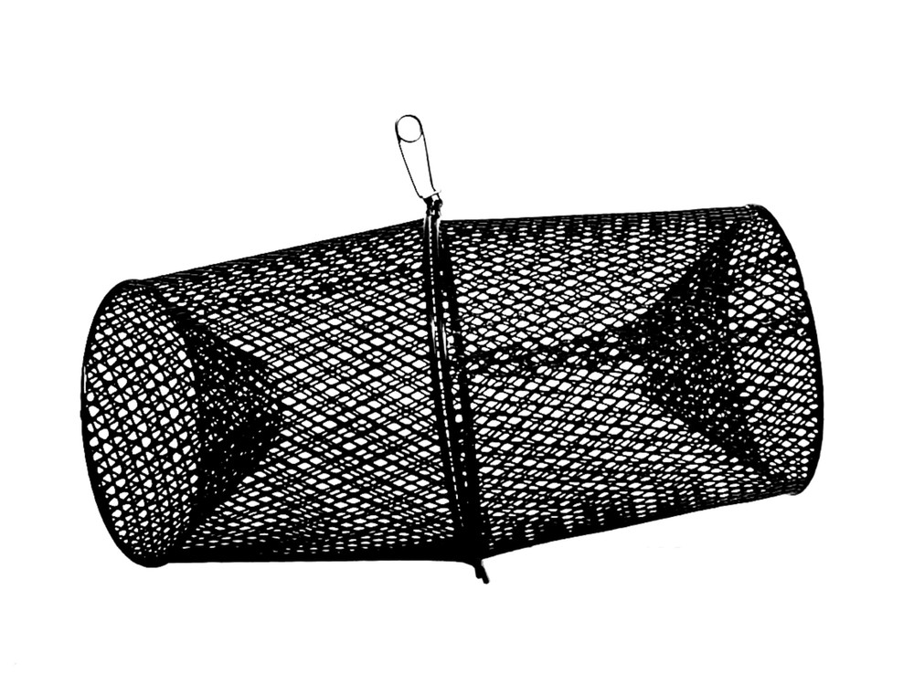 Torpedo Minnow Trap, Black Mesh, Fish Catching Tool