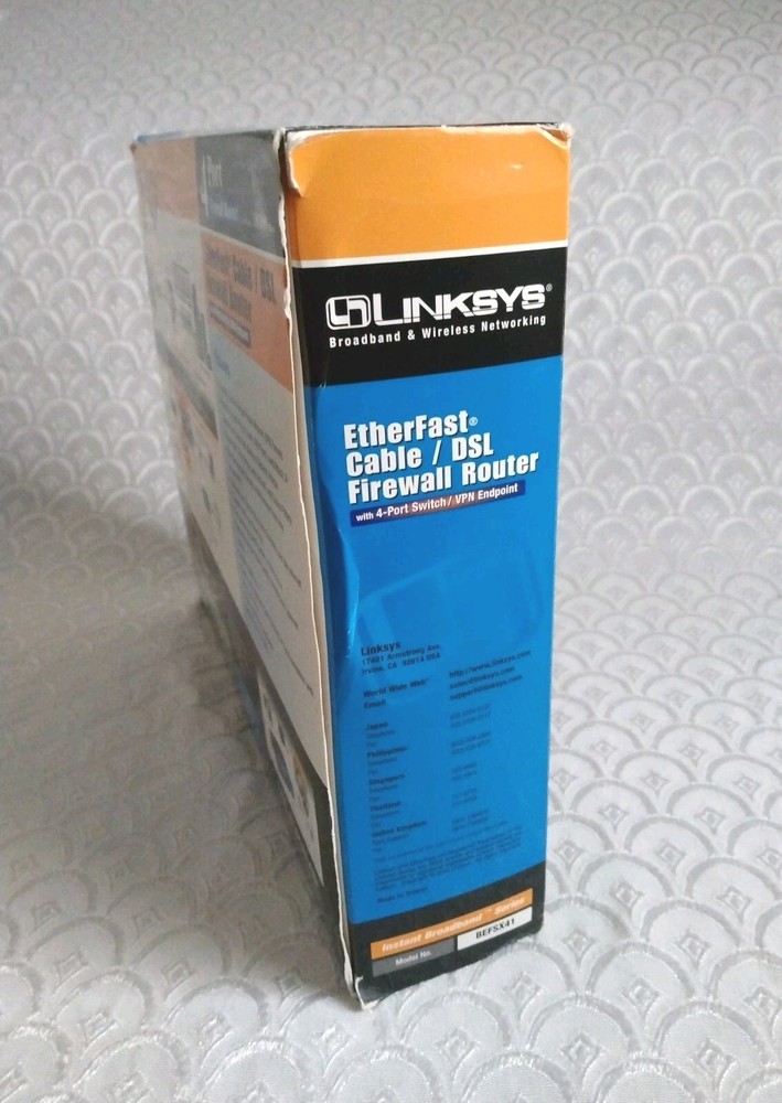 Linksys Instant Broadband Series EtherFast Cable / DSL Firewall Router UNUSED